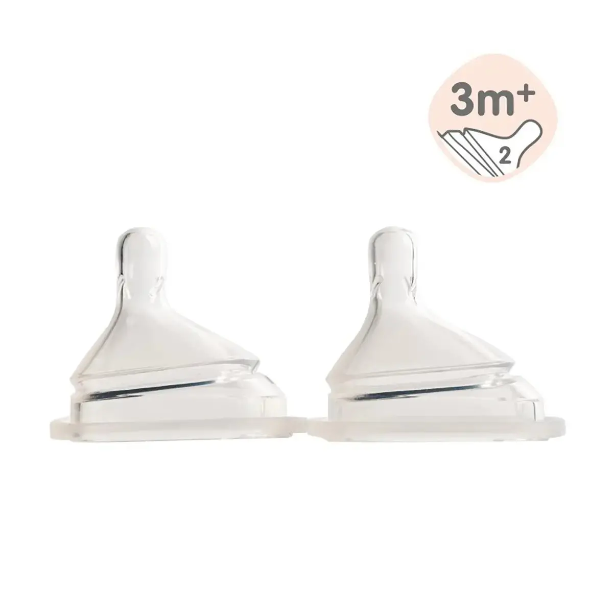 Hegen Teat Medium Flow 3M+ (2-Pack) 1