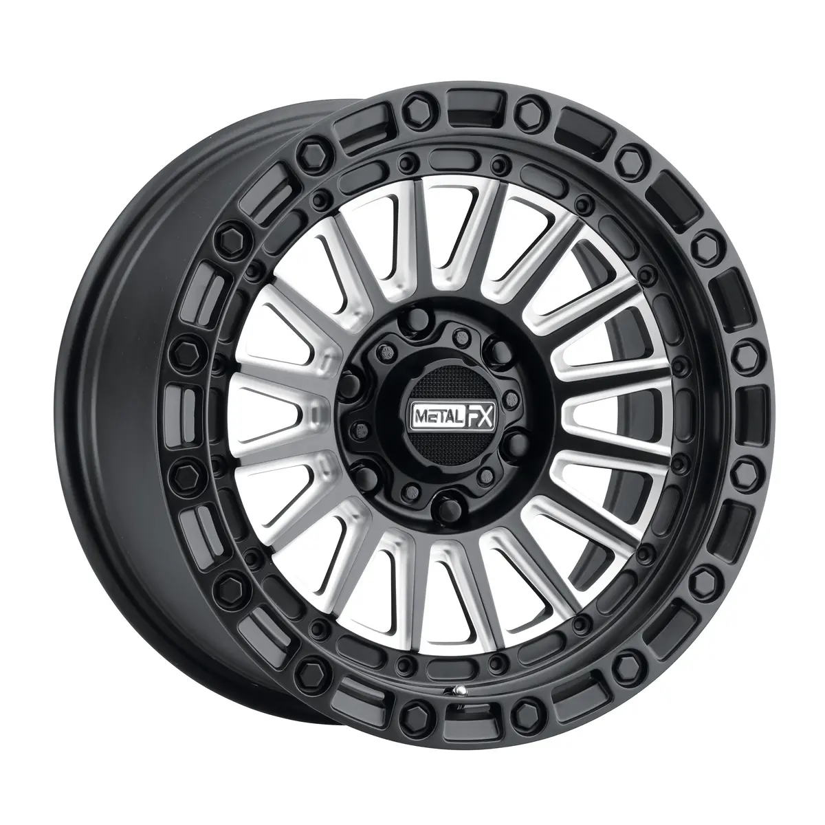 Rogue Truck Wheel - Satin Black Contrast Cut By Metalfx 1