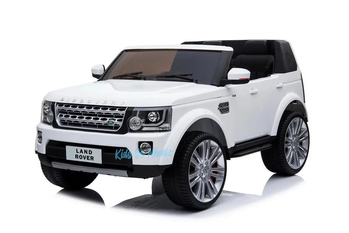 Land Rover Discovery 12V Kids Ride On 2 Seater - White 1