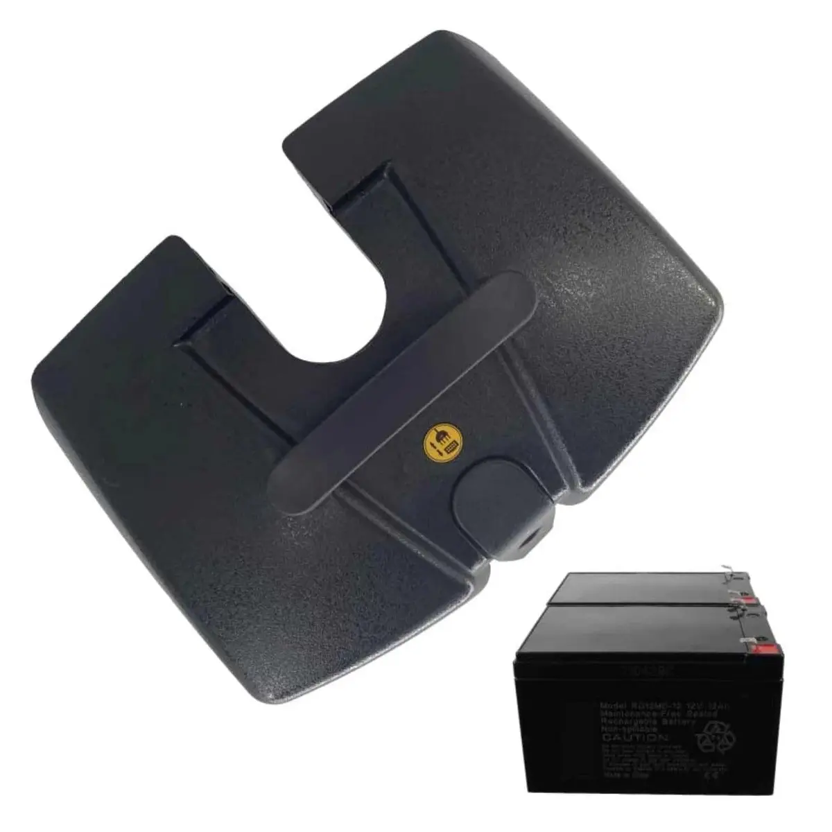 Mobility Scooter Battery Box With (2) Batteries For Zipr Roo-Tsa Approved 1
