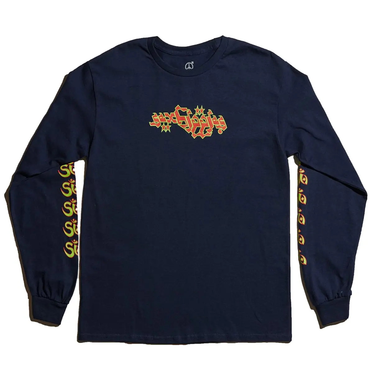 Sex Hippies Saves You Ls Tee Navy 1
