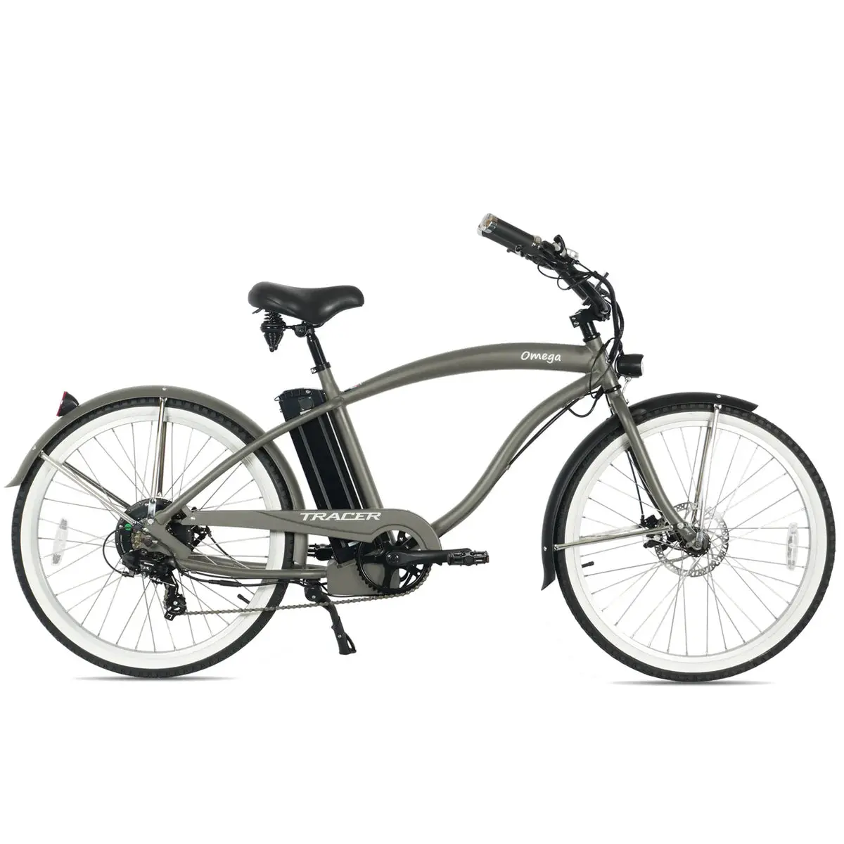 Tracer Omega 500W 26" 7 Speed Electric Beach Cruiser Bike For Men 1