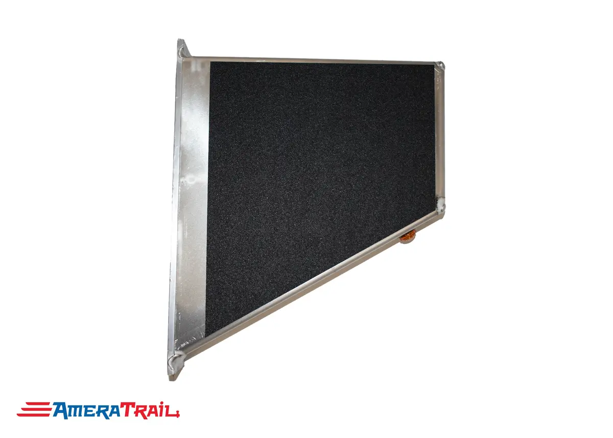 Classic Front Port Side I Beam Trailer Step, Secures Fender, Includes Non-Skid Reflective Tape, And Led Light 1