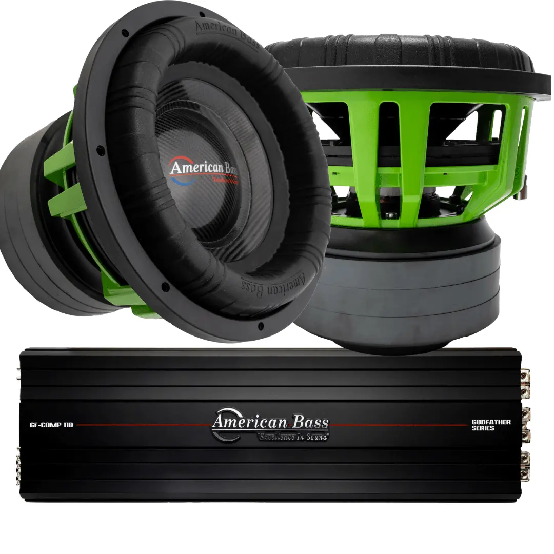 Power Pack: 2 Godzilla 12 Subwoofers + Godfather Comp 11D Amplifier 1