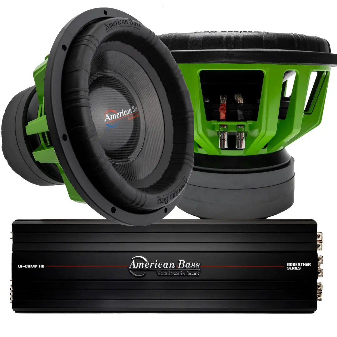 Power Pack: 2 Godzilla 18 Subwoofers + Godfather Comp 11D Amplifier 1