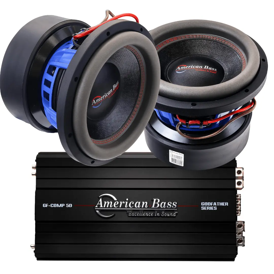 Power Pack: 2 Hd 10 Subwoofers + Godfather Comp 5D Amplifier 1