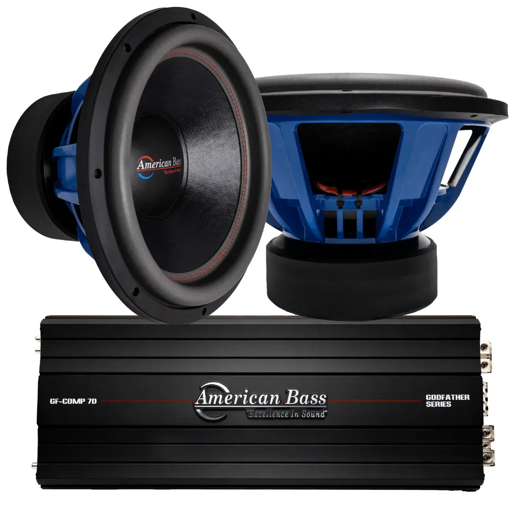 Power Pack: 2 Hd 15 Subwoofers + Godfather Comp 7D Amplifier 1