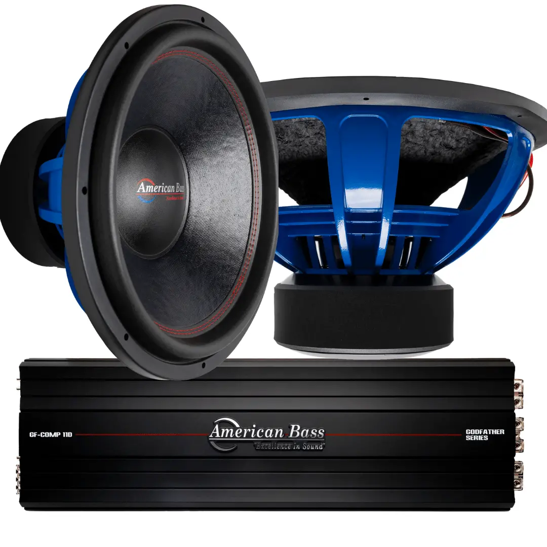 Power Pack: 2 Hd 18 Subwoofers + Godfather Comp 11D Amplifier 1