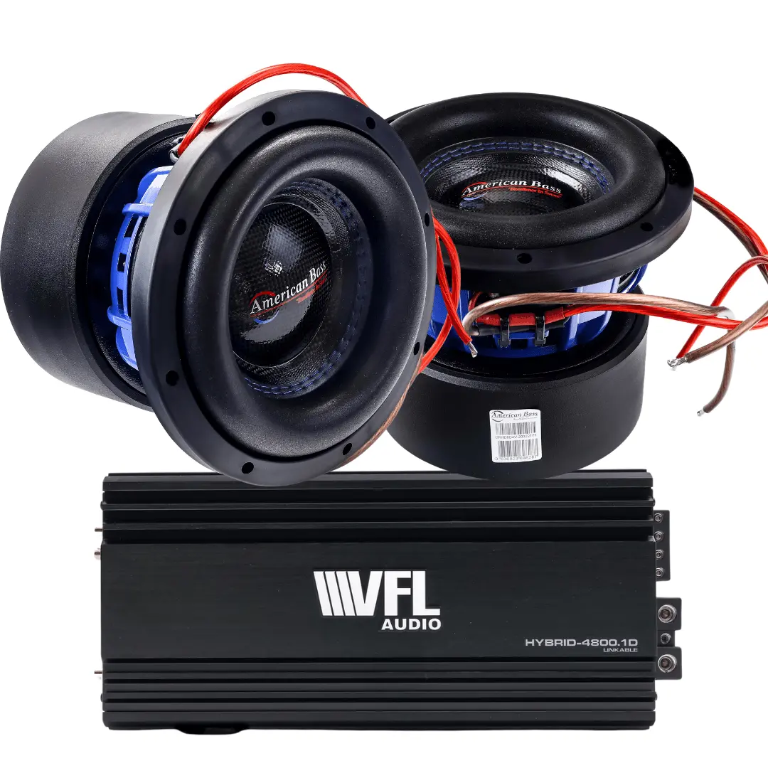 Power Pack: 2 Hd 8 Subwoofers + Vfl Hybrid 4800.1 Amplifier 1
