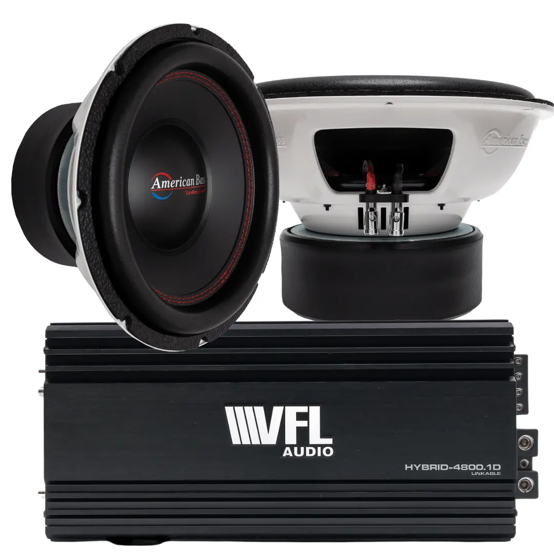 Power Pack: 2 Titan 1244 Subwoofers + Vfl Hybrid 4800.1 Amplifier 1