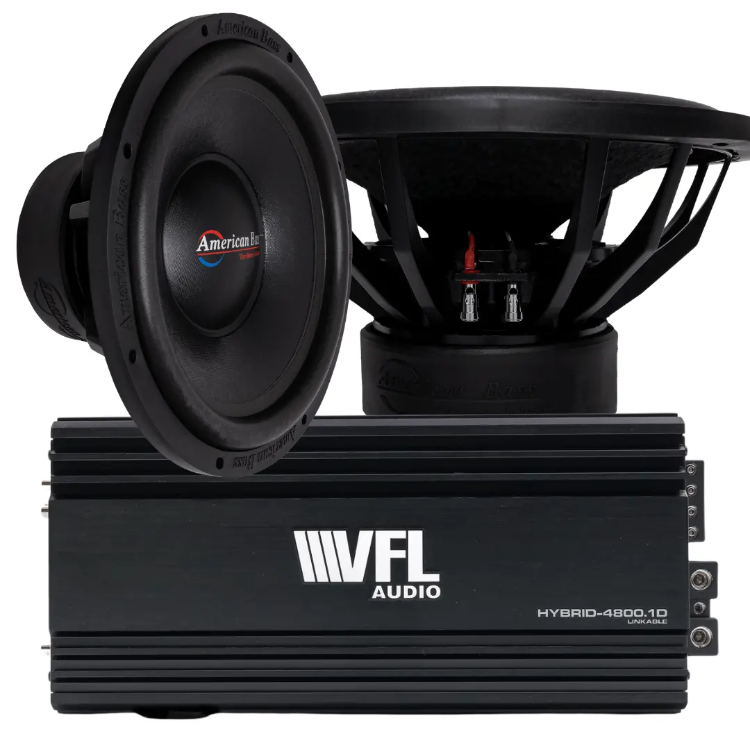 Power Pack: 2 Titan 1544 Subwoofers + Vfl Hybrid 4800.1 Amplifier 1