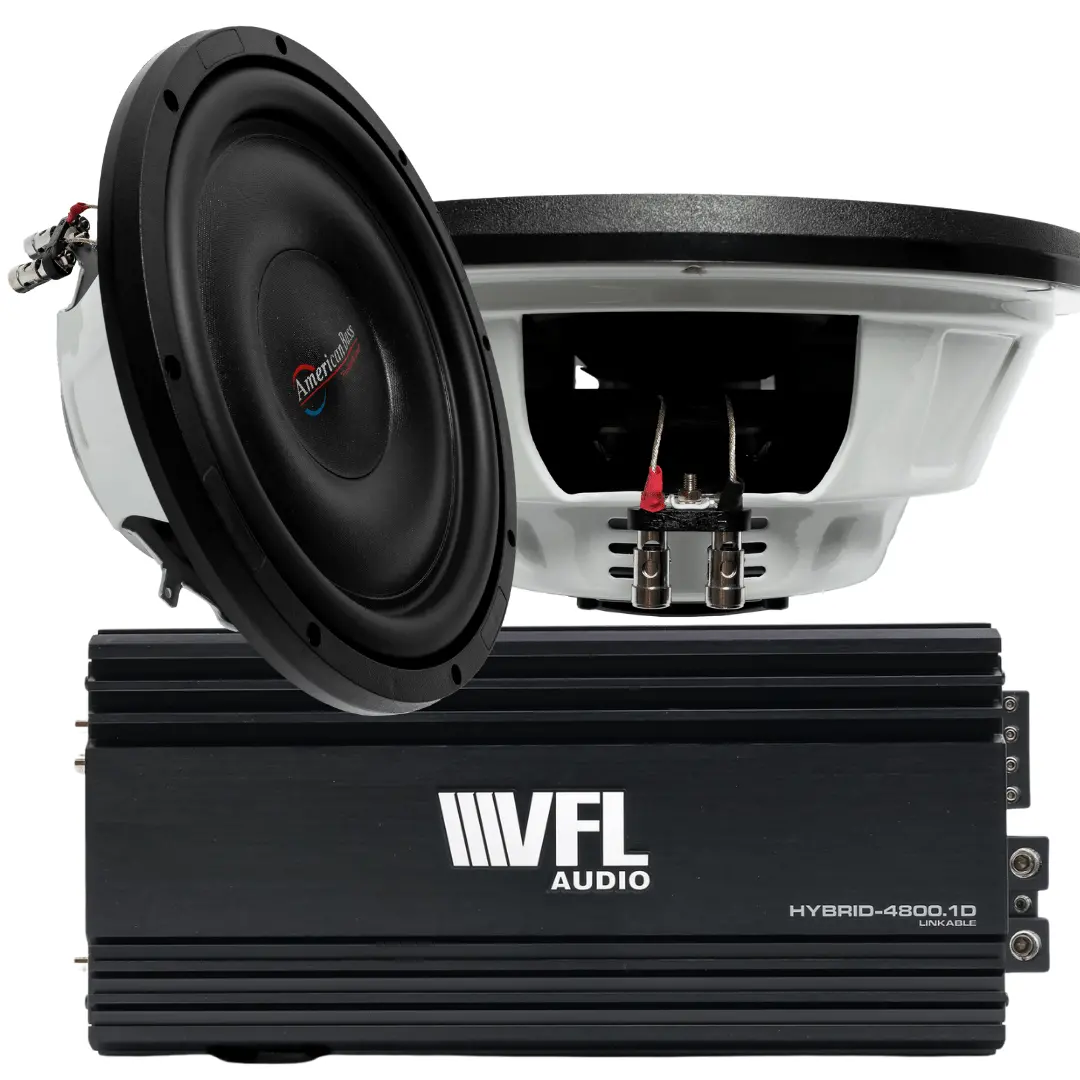 Power Pack: 2 Titanium 12 Slim Subwoofers + Vfl Hybrid 4800.1 Amplifier 1