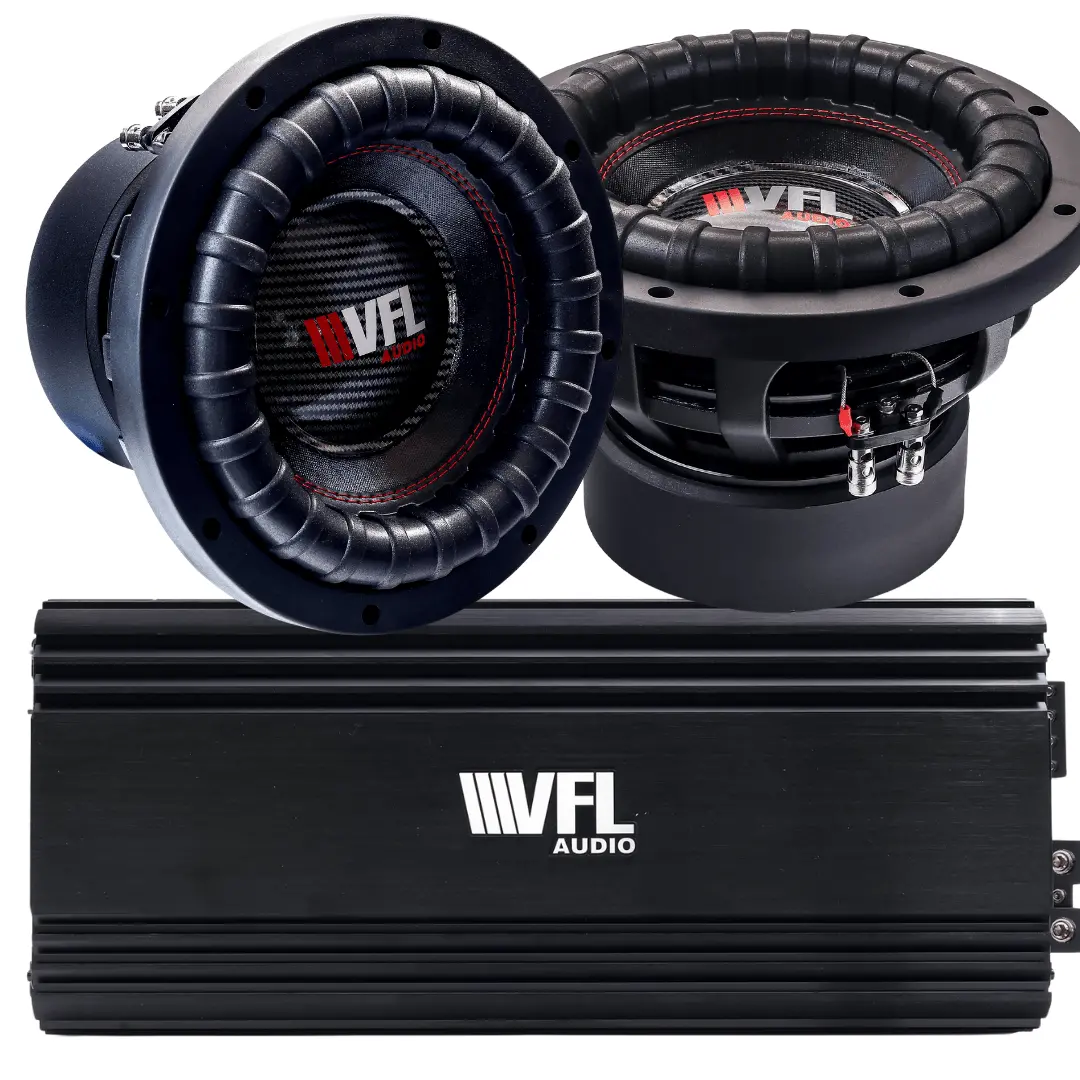 Power Pack: 2 Vfl 10 D4 Subwoofers + Vfl Stealth 5500.1D Amplifier 1