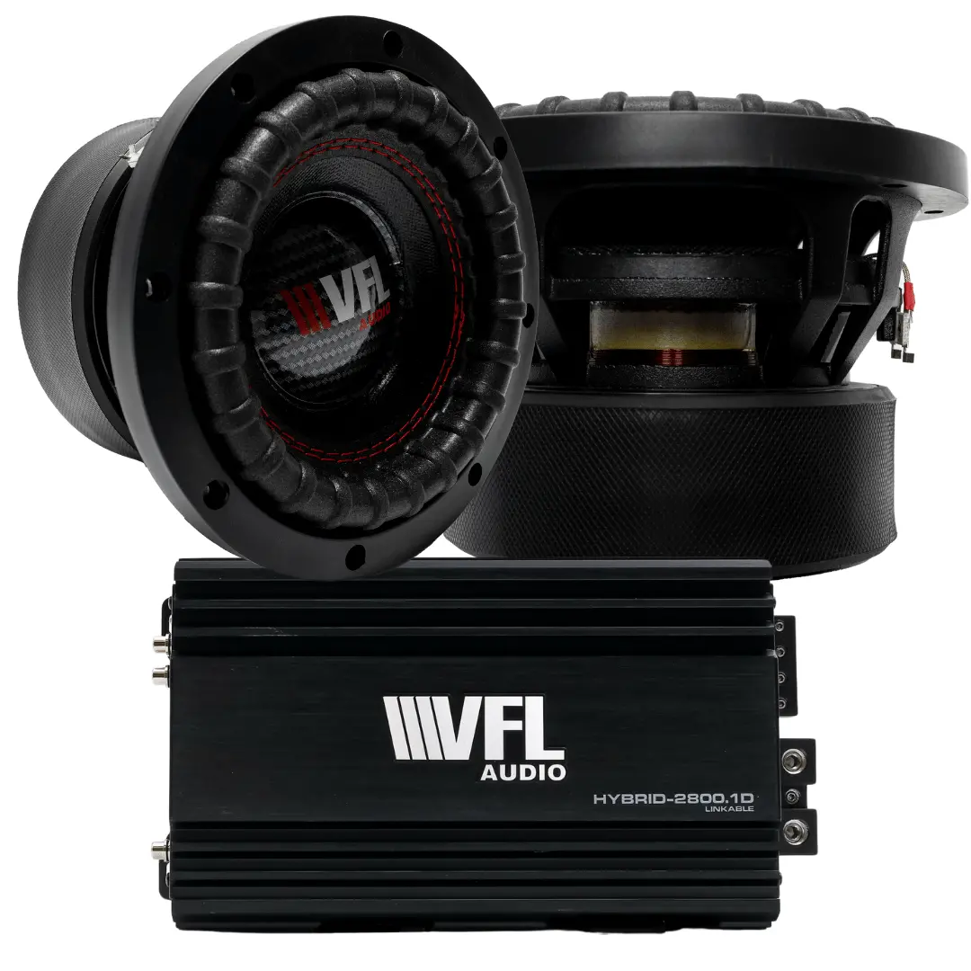 Power Pack: 2 Vfl 65 D4 Subwoofers + Vfl Hybrid 2800.1 Amplifier 1