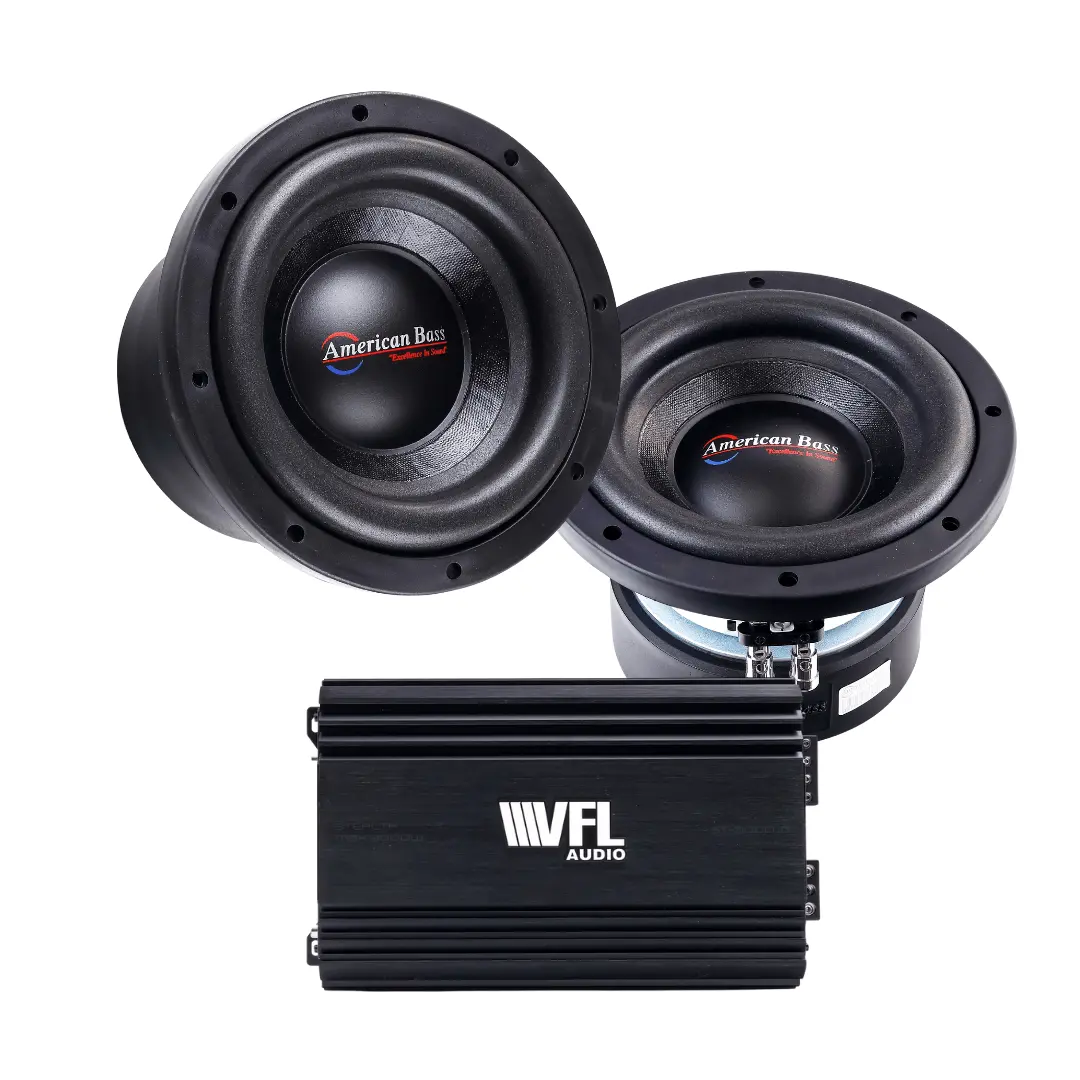 Power Pack: 2 Xd 844 Subwoofers + Vfl Stealth 3000.1D Amplifier 1