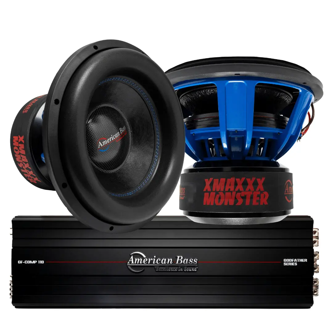 Power Pack: 2 Xmaxxx Monster 15” Subwoofers + Godfather Comp 11D Amplifier 1