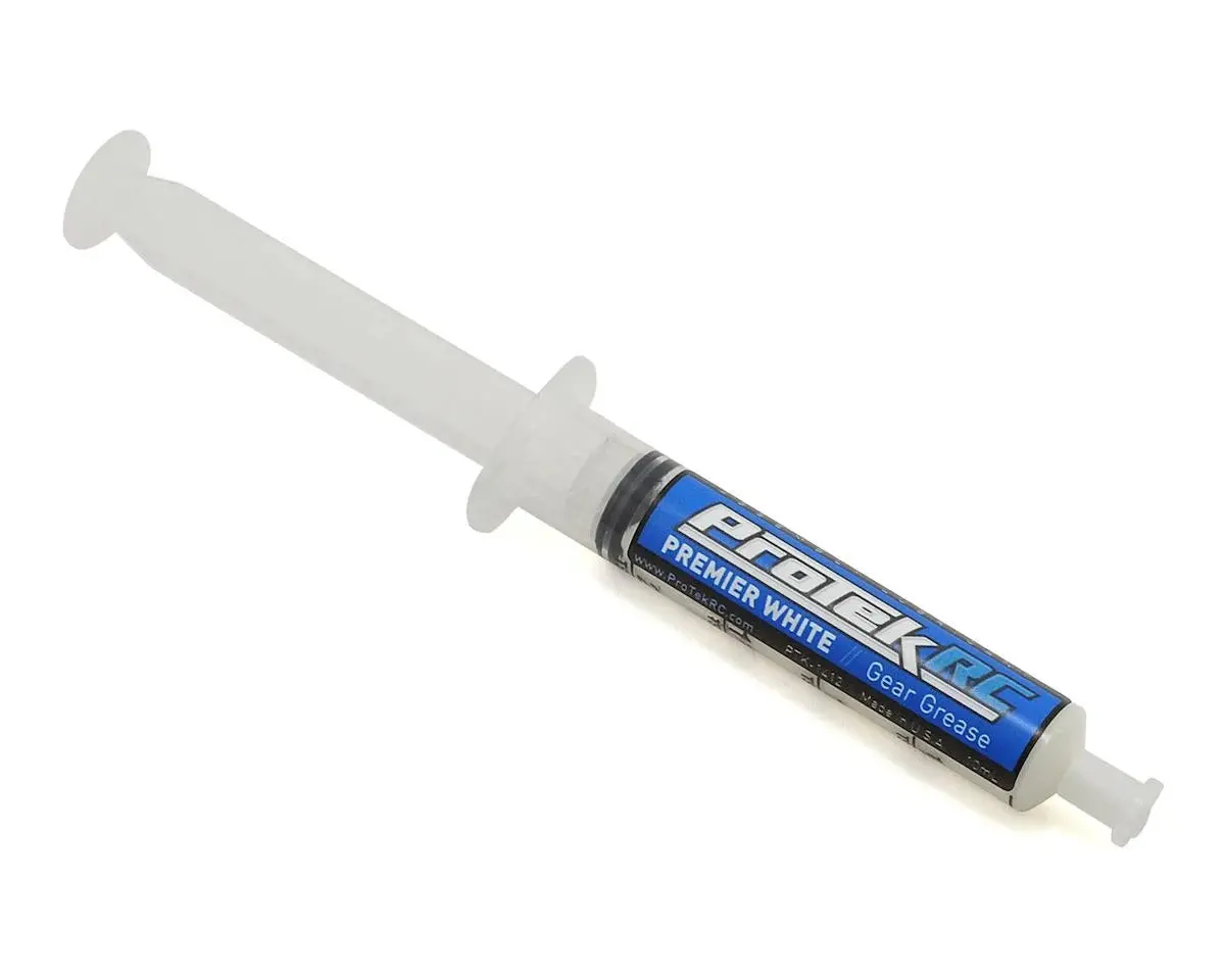 New Protek Rc "Premier White" Friction & Noise Reducing Gear Grease Lubricant (10Ml) 1