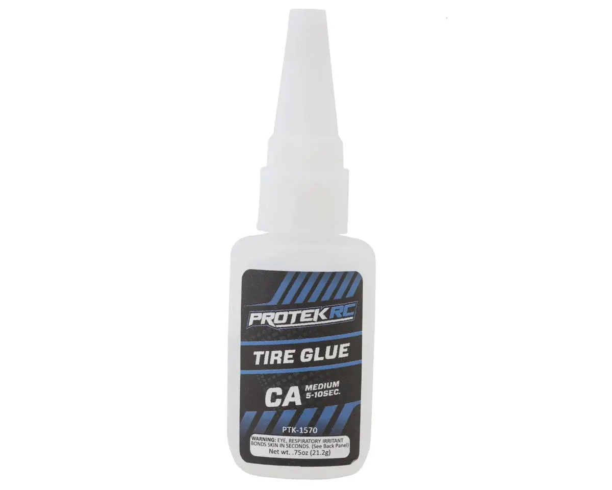 New Protek Rc Ca Tire Glue W/Glue Tip (Medium) (0.75Oz) 1