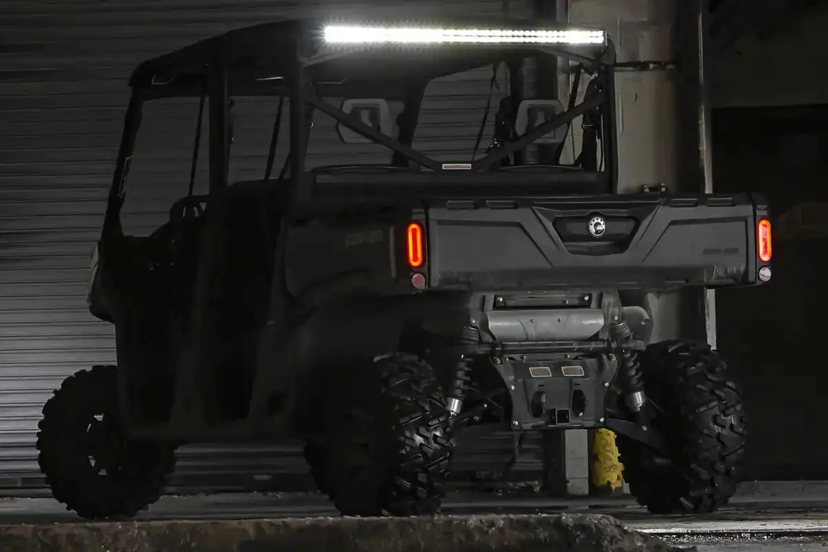Led Light Kit Cab Mount | 50" Black Dual Row | Can-Am Defender 17-23 Models 1