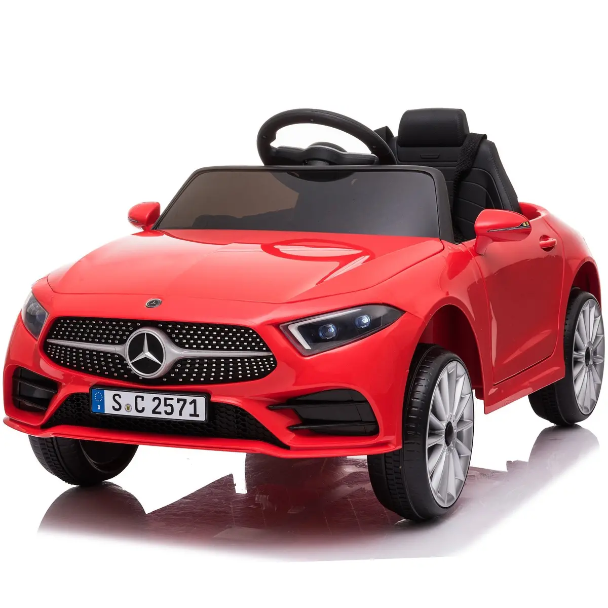 Mercedes Benz Cls350 12V Ride On Car One Seater With Remote Control, Led Lights And Music 3