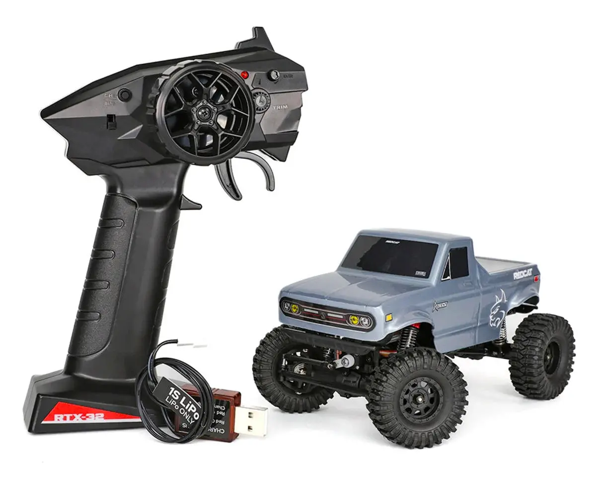 New Redcat Ascent-32 1/32 4Wd Rtr Rock Crawler (Graphite) W/2.4Ghz Radio, Battery & Charger 1