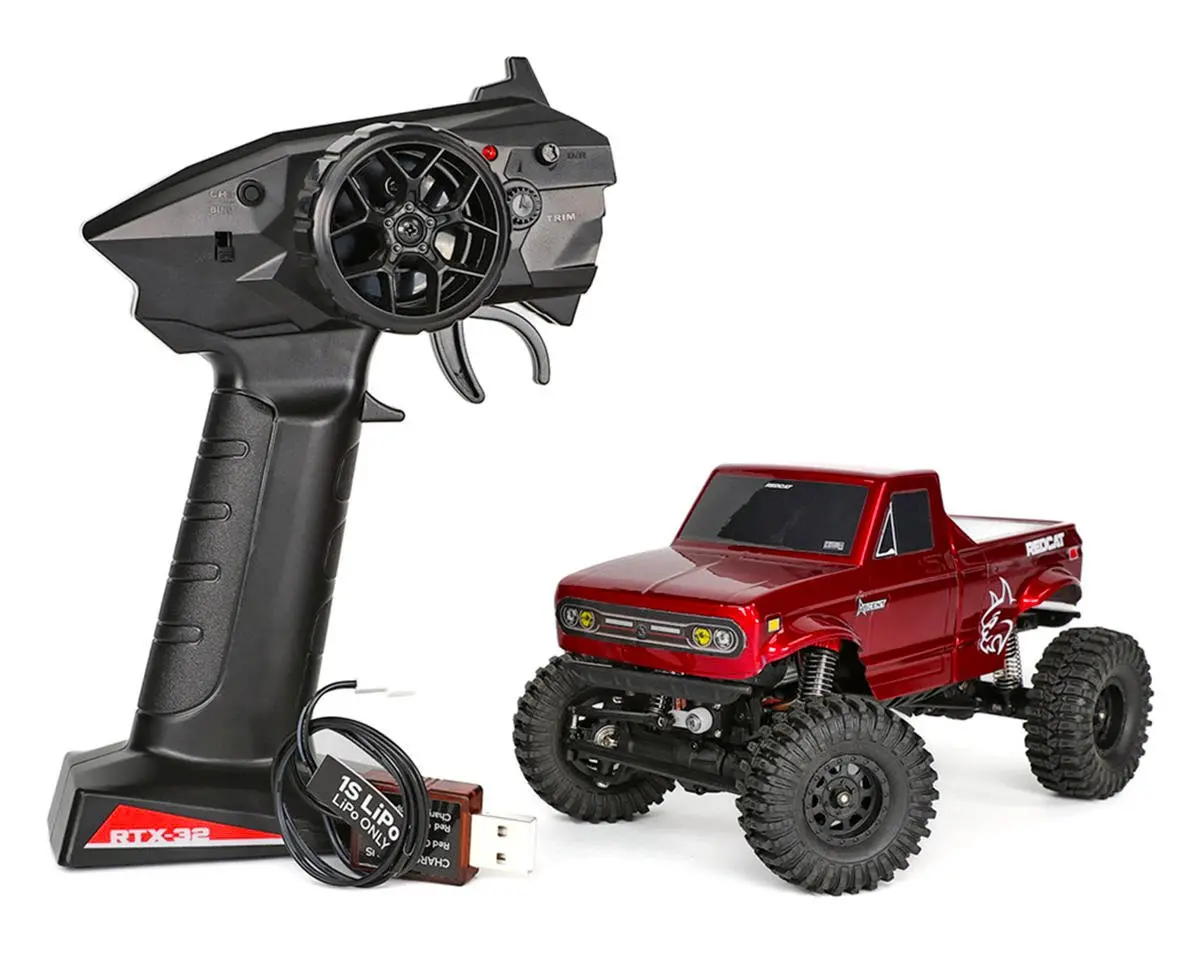 New Redcat Ascent-32 1/32 4Wd Rtr Rock Crawler (Red) W/2.4Ghz Radio, Battery & Charger 1