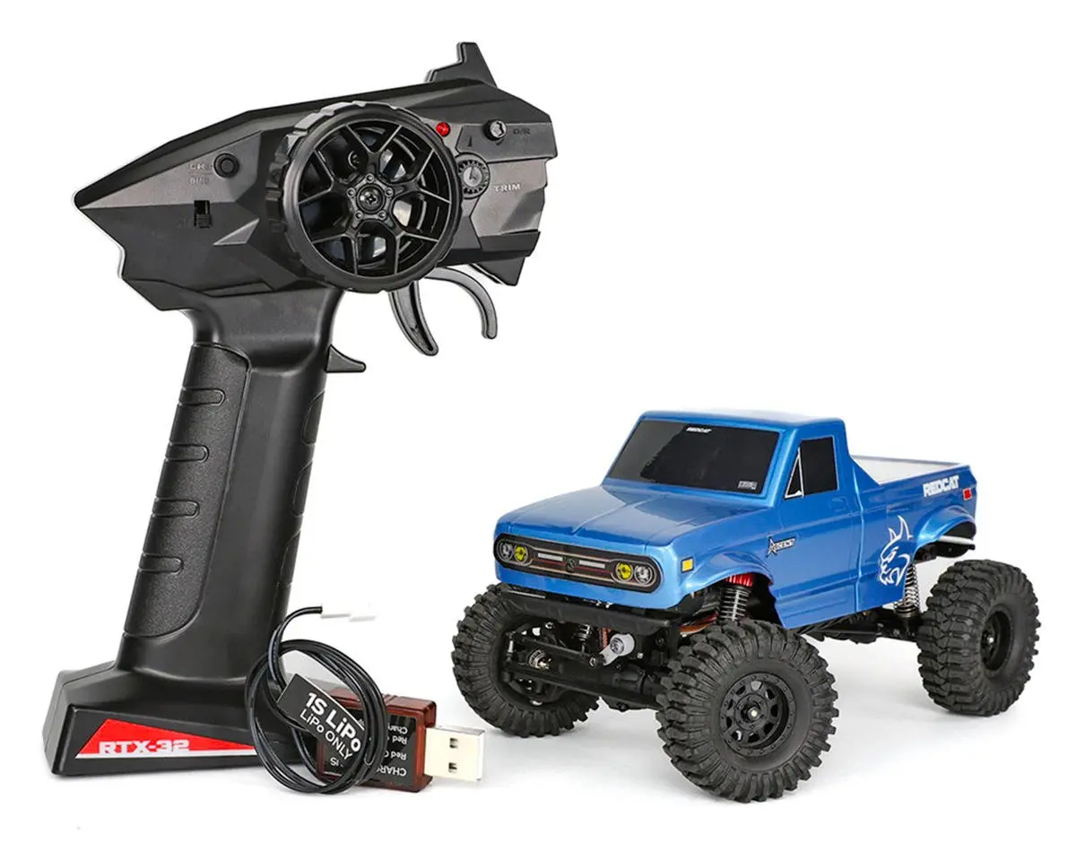 New Redcat Ascent-32 1/32 4Wd Rtr Rock Crawler (Blue) W/2.4Ghz Radio, Battery & Charger 1