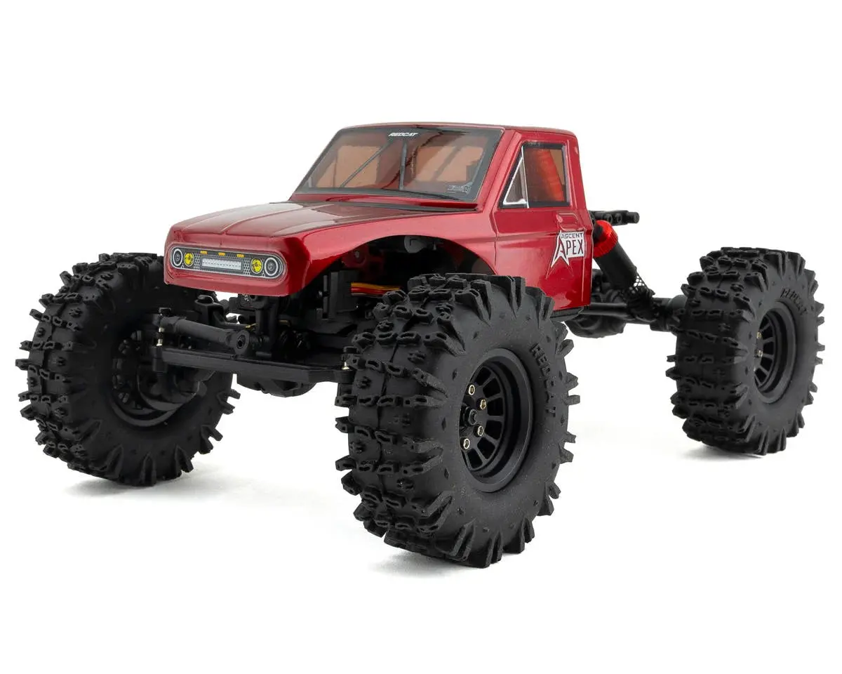 New Redcat Ascent-18 Apex 1/18 4Wd Rtr Brushless Rock Crawler (Red) W/2.4Ghz Radio, Battery & Charger 1