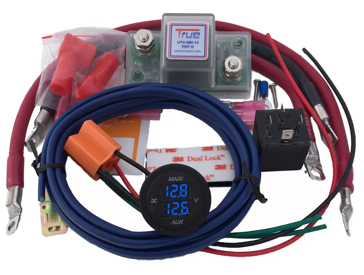 Trueam Utv Dual Battery Connection And Monitor Kit 1
