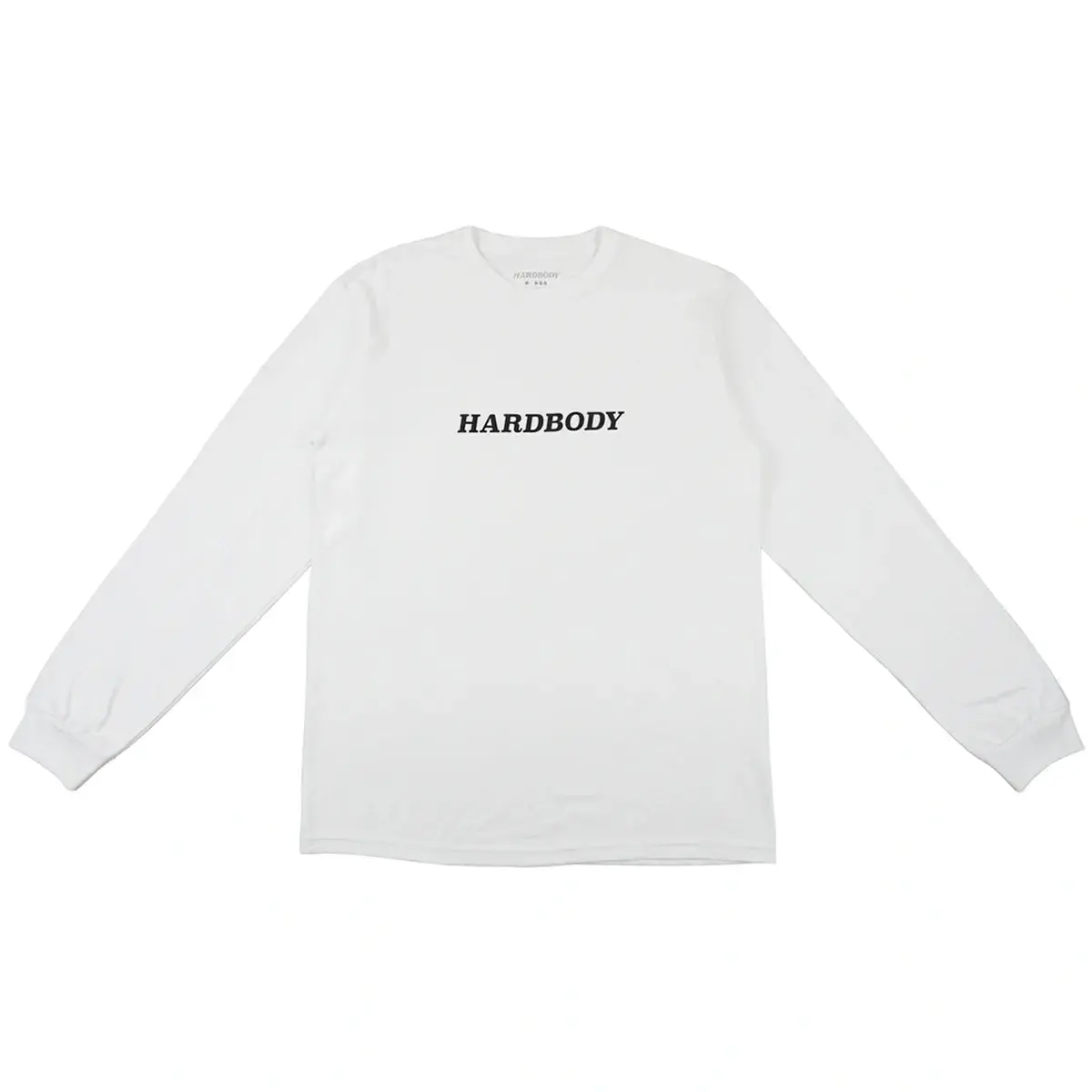 Hardbody L/S Logo Tee White 1