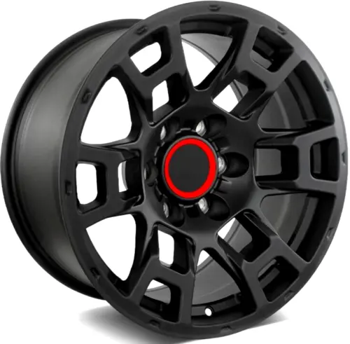 Toyota Trd Style Wheels 17 X 9 Pcd 6 X 139.7 Et 15/0 Cb 106.1 1 Pc Matte Black Wheels 1