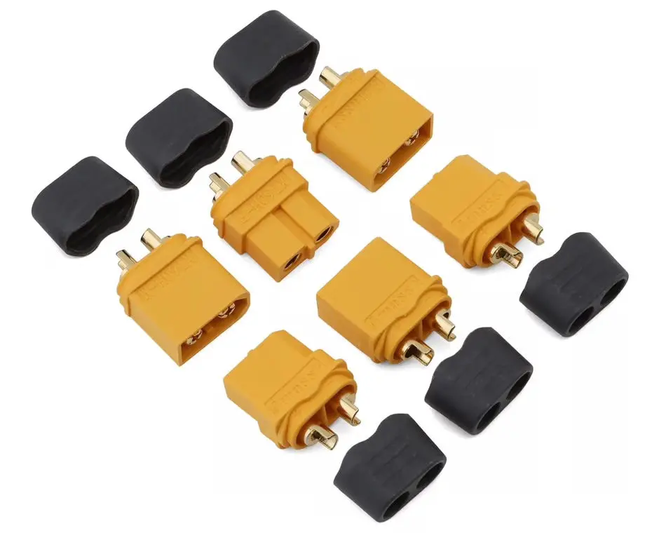 New Samix Xt60 Connectors W/Wire Covers (3 Male/3 Female) 1
