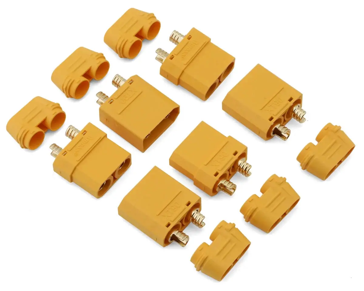 New Samix Xt90 Connectors (3 Male/3 Female) W/Wire Covers 1