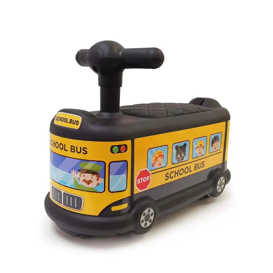 Baby Walker School Bus Pedal Racer Car Foot To Floor- Kids On Wheelz 1