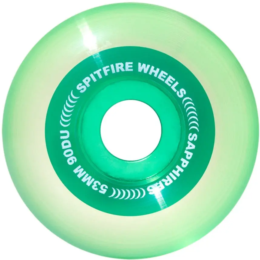 Spitfire Sapphire Clear Green Wheels 90D 53Mm 1