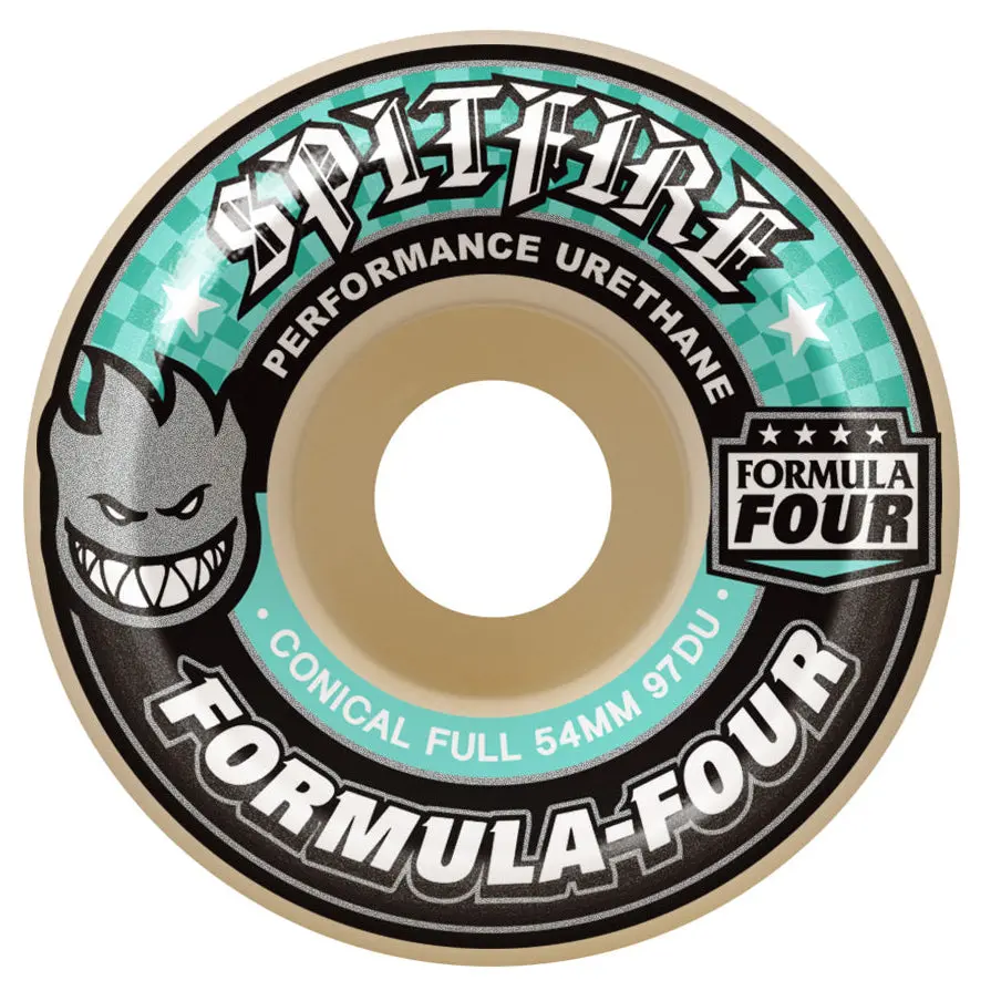 Spitfire Formula Four Wheels Conical Full 97A Natural 58Mm 1