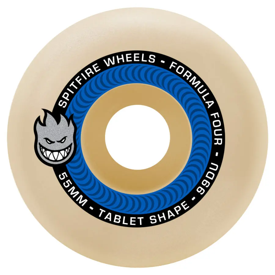 Spitfire Wheels F4 Formula Tablets Natural 99D 54Mm 1