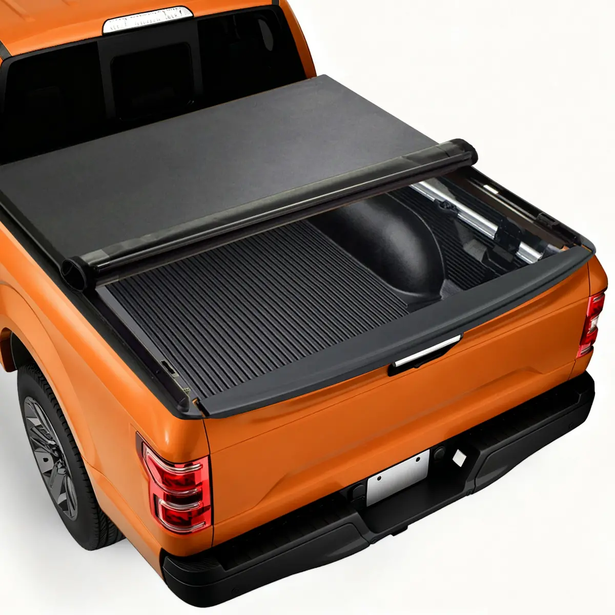 Trucktok 2004-2014 Ford F150 5.5Ft Soft Roll Up Tonneau Cover Truck Bed 1