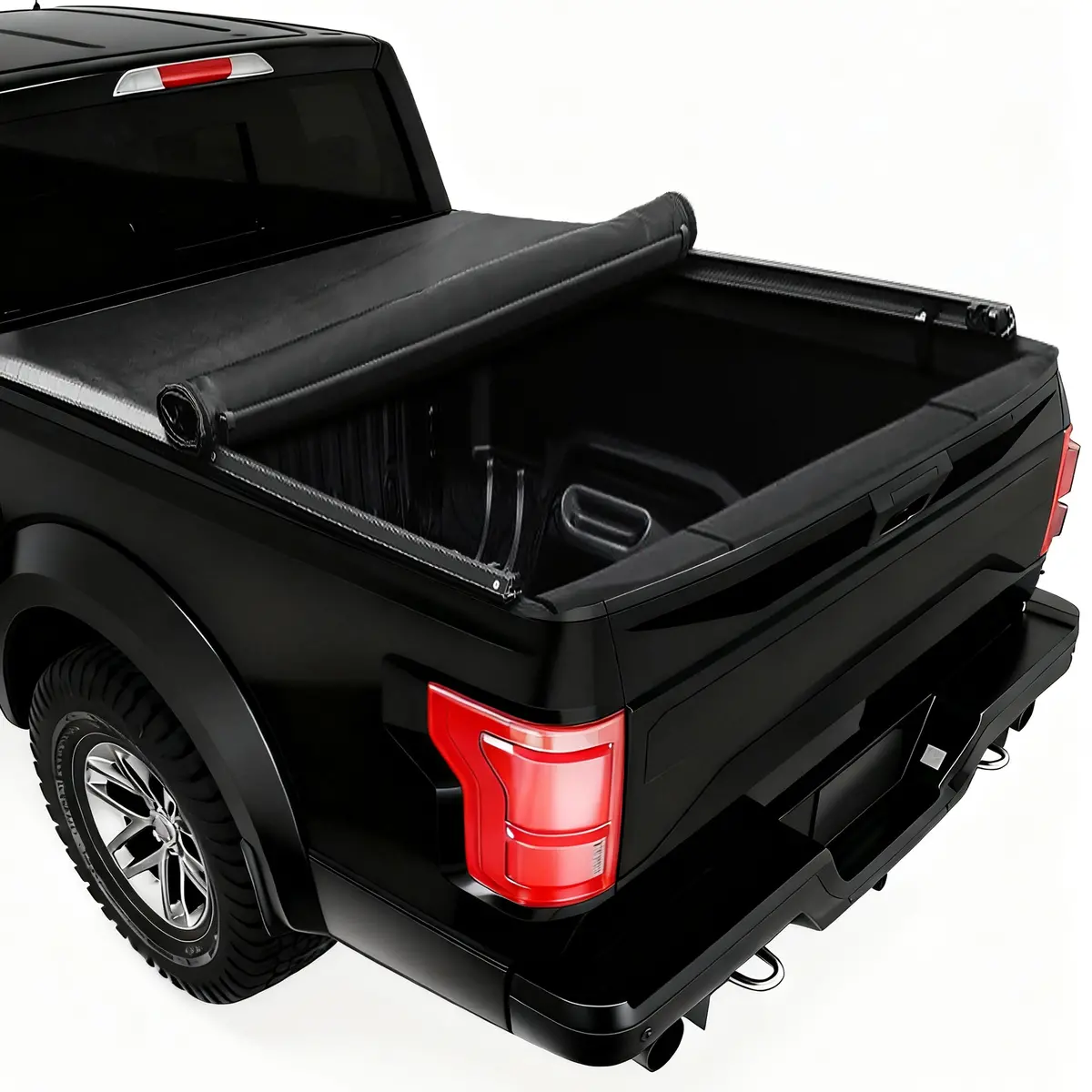 Trucktok 1999-2016 Ford F250 F350 Super Duty 6.8Ft Soft Roll Up Tonneau Cover Truck Bed 1
