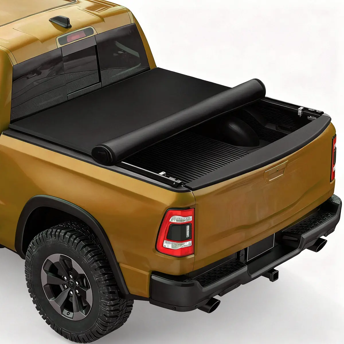 Trucktok 2007-2013 Chevy Silverado Sierra 6.5Ft Soft Roll Up Tonneau Cover Bed 1