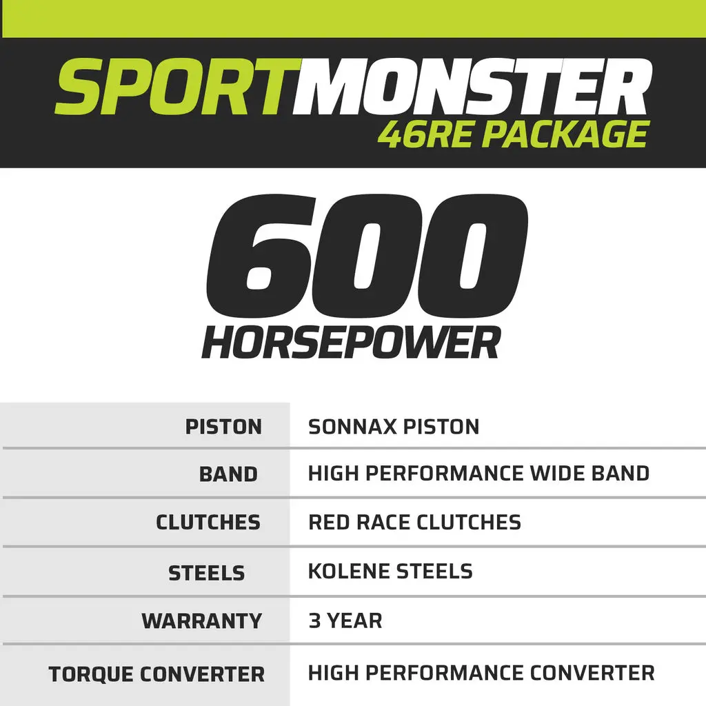 Sportmonster Dodge 46Re Transmission & Torque Converter 2