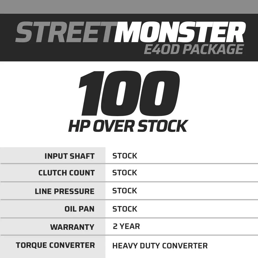 Streetmonster Ford E4od Transmission & Torque Converter 2