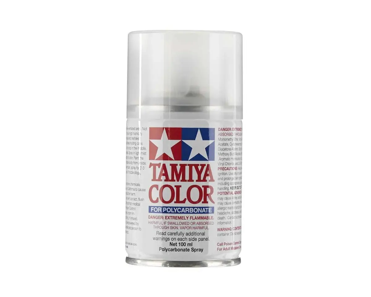 Tamiya Ps-55 Polycarbonate Flat Clear Spray Paint (100Ml) 1