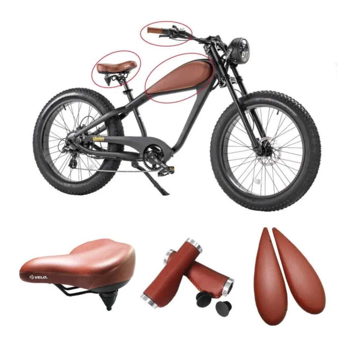 Revi Bikes|Tan Replacement Accessories For Cheetah Plus 1