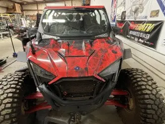 Moto Armor L&W Pro Series 4 Seat Full Glass Windshield 1