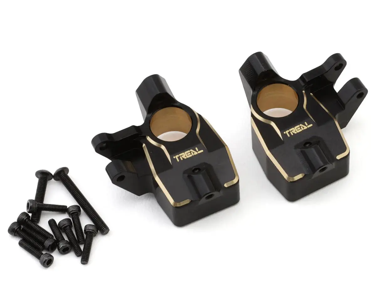 New Treal Hobby Axial Scx10 Iii Brass Front Inner Portal Covers (60G) 1