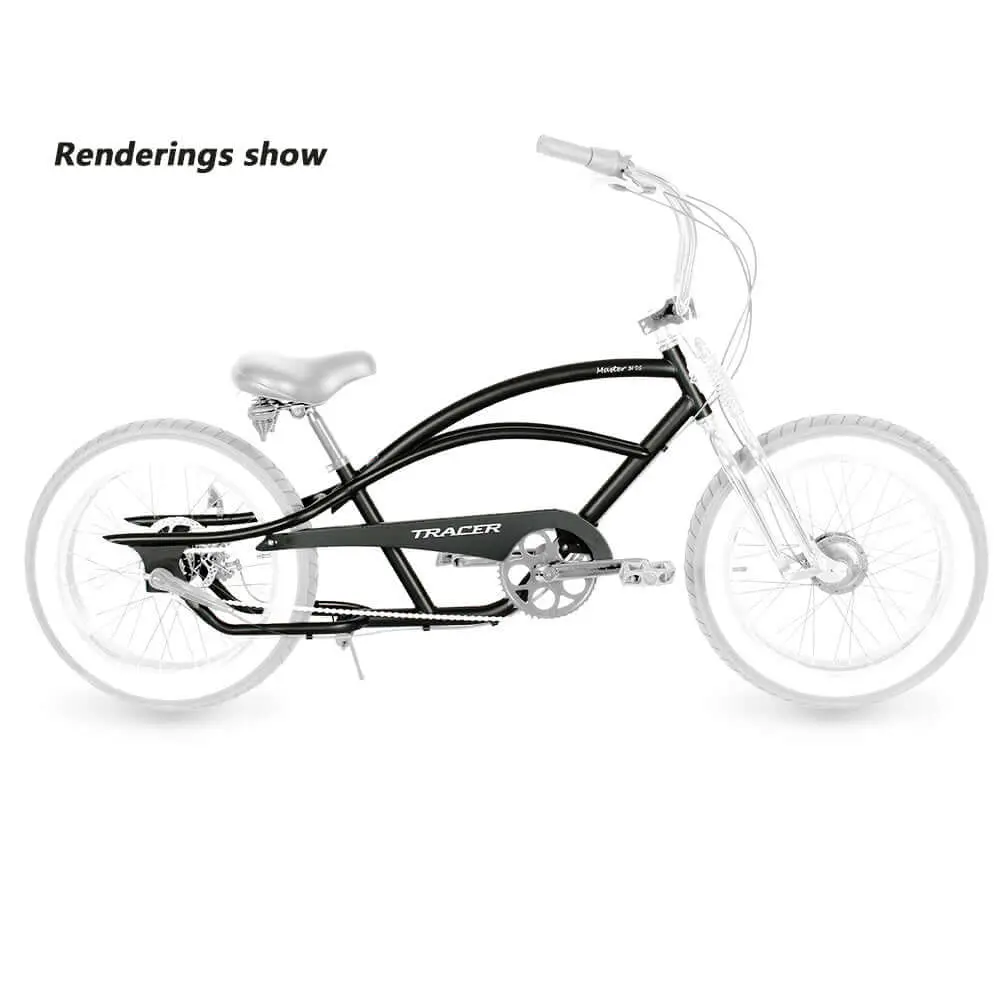 Tracer Fm-Master20 20'' X3'' Stretch Cruiser Steel Frame And Chain Guard 1