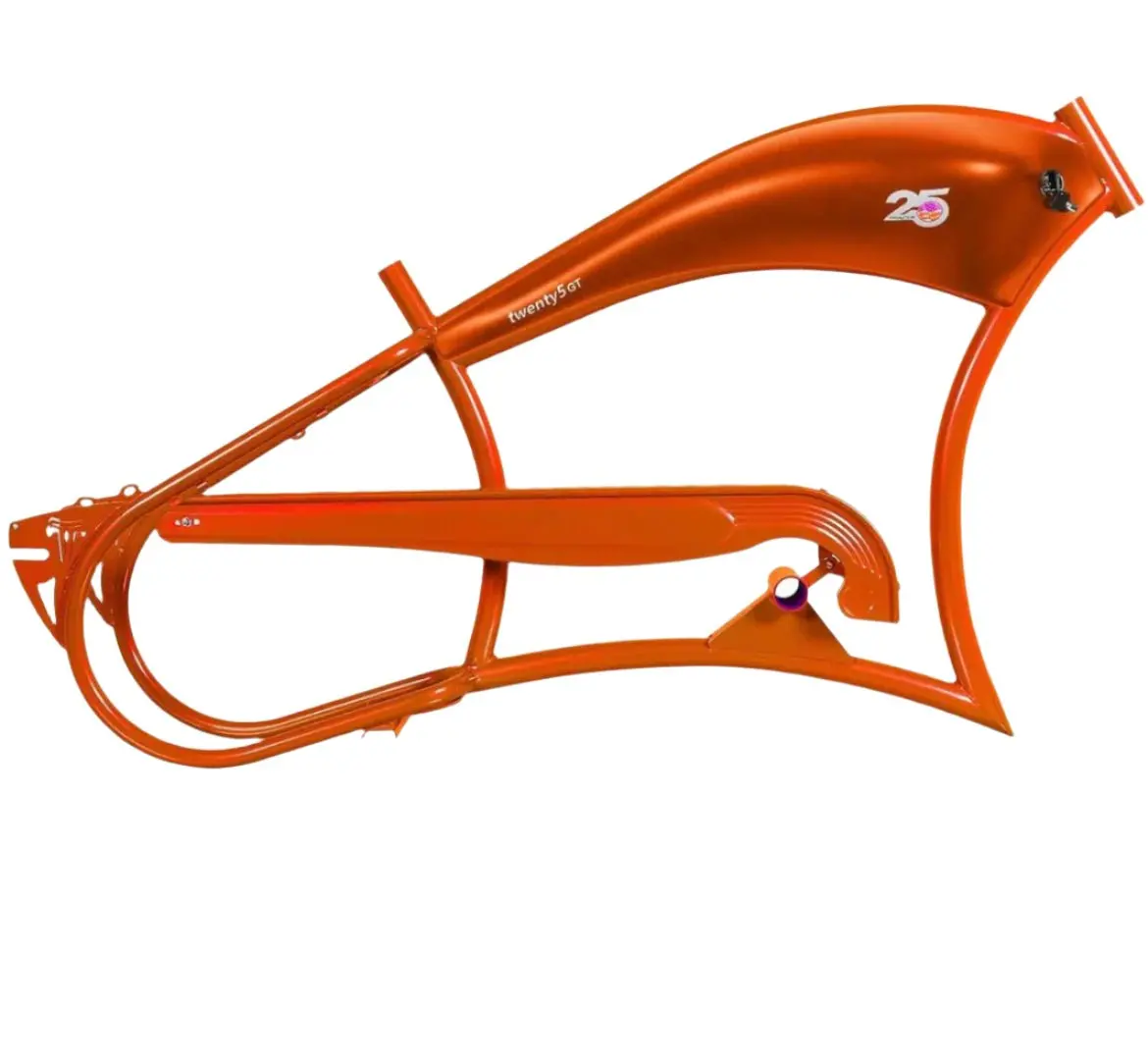Tracer Fm-Twenty5 E-Bike 26" Stretch Cruiser Steel Frame And Chain Guard For 26" X3.0, 4.0 Tire 4