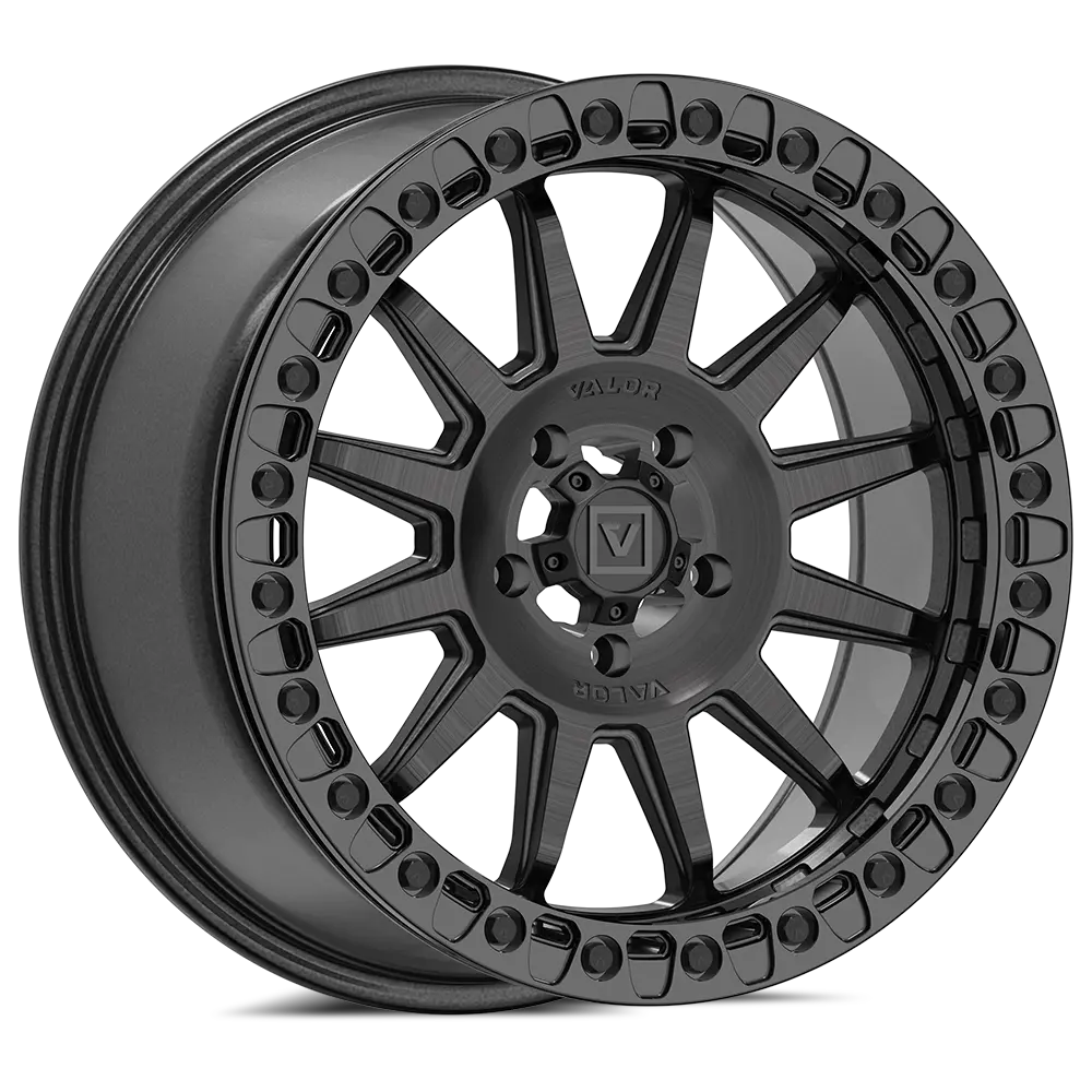 V09 Brushed Charcoal Utv Beadlock 1