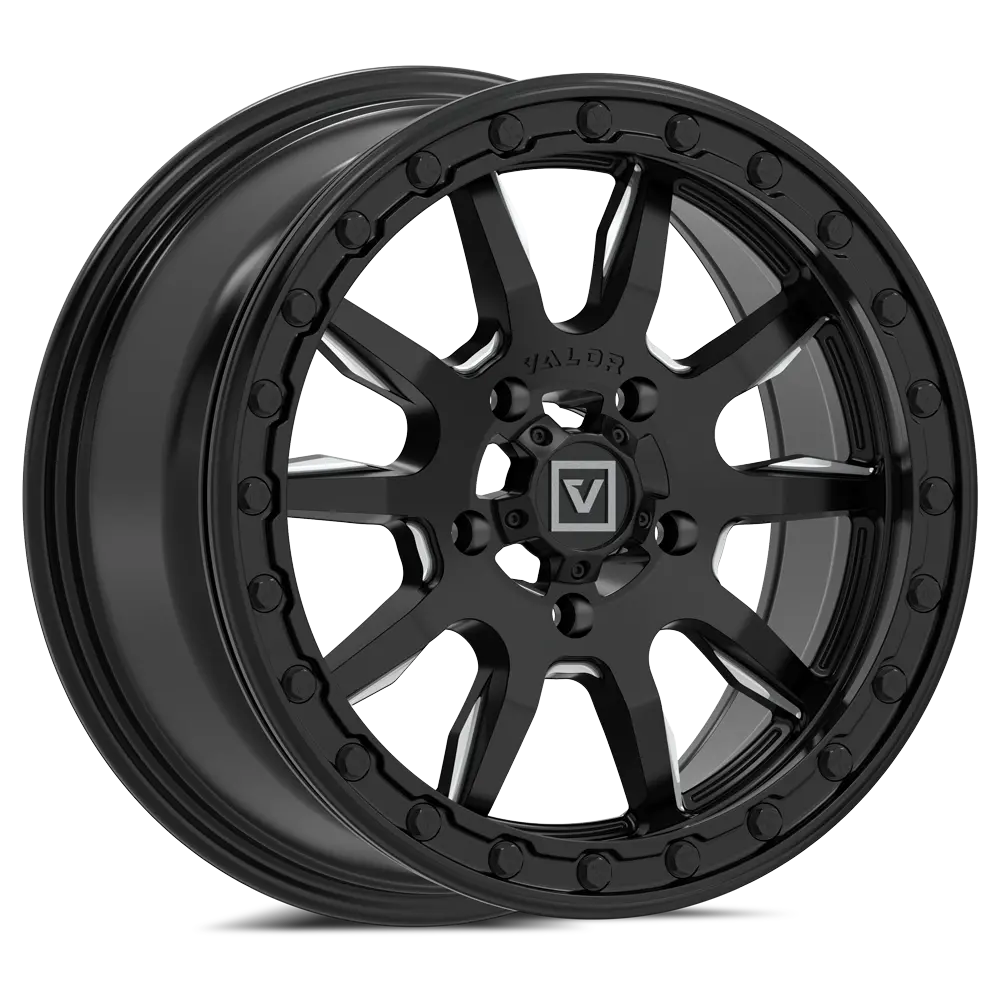V15 Satin Black Utv Wheel 1